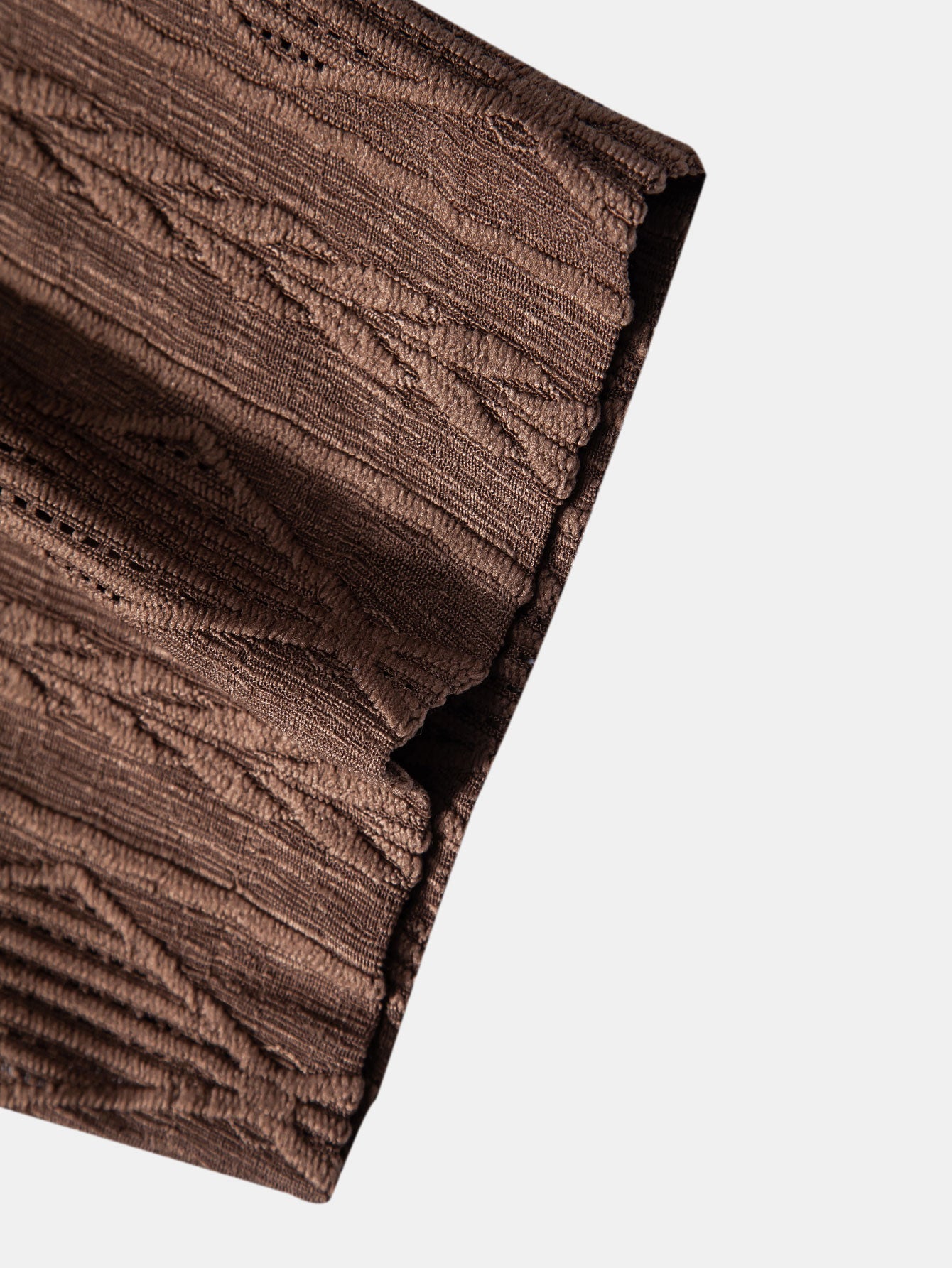 Geometric Jacquard Cuban Shirt with Linen Drawstring Shorts