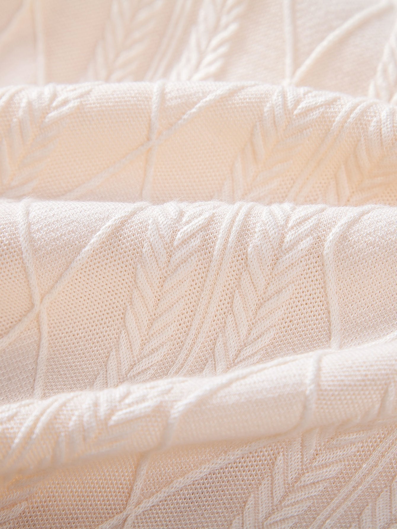 Geometric Rhombus Jacquard Knit Cuban Shirt