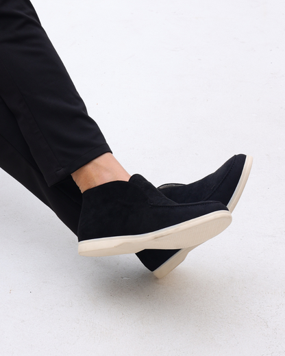 Suede High-Top Loafers