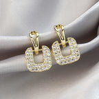 Fashionable New Individual Temperament All-Match Square Geometric Stud Earrings
