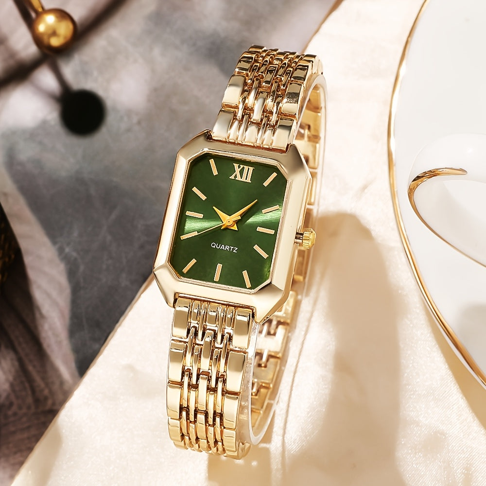 This New Set of Stylish And Elegant Quartz Watches for Women, Available in 2pcs Or 1pc, Is Perfect for Everyday Wear, Weddings, Valentine'S Day, Christmas, Ramadan, Birthday Parties, And Mother'S Day