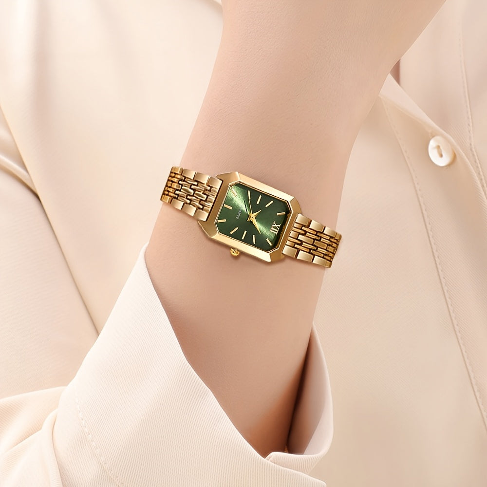 This New Set of Stylish And Elegant Quartz Watches for Women, Available in 2pcs Or 1pc, Is Perfect for Everyday Wear, Weddings, Valentine'S Day, Christmas, Ramadan, Birthday Parties, And Mother'S Day