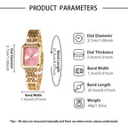 This New Set of Stylish And Elegant Quartz Watches for Women, Available in 2pcs Or 1pc, Is Perfect for Everyday Wear, Weddings, Valentine'S Day, Christmas, Ramadan, Birthday Parties, And Mother'S Day