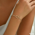 1 pulseira nova de osso de cobra com nó, perfeita para uso diário para mulheres, com um design em estilo de casal