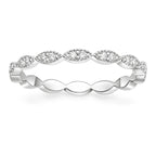 RAPRGOLD 1.5mm Round Moissanite Full Eternity Band Ring for Women Anniversary Engagement Wedding Stacktable Fine Jewelry Gifts