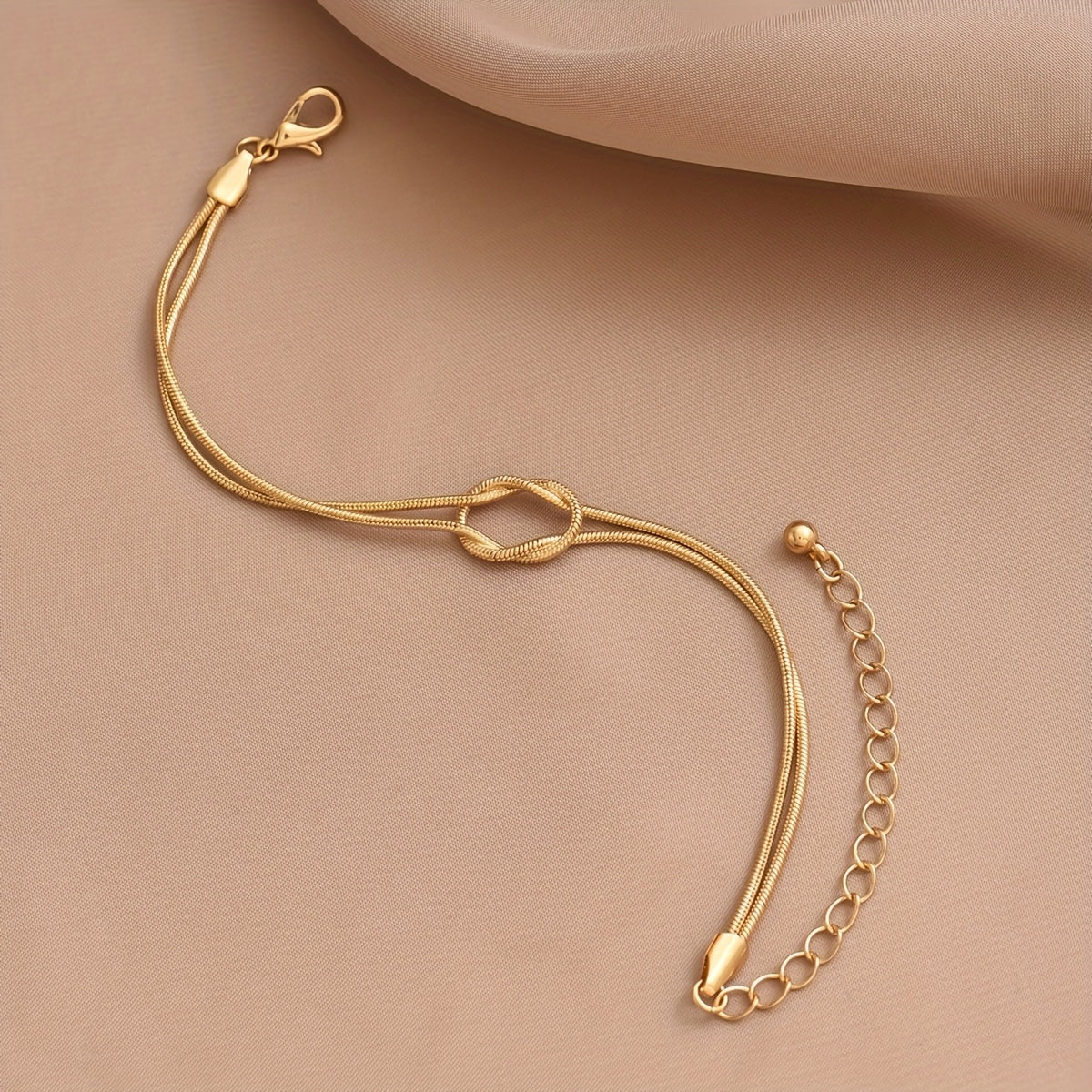 1 pulseira nova de osso de cobra com nó, perfeita para uso diário para mulheres, com um design em estilo de casal