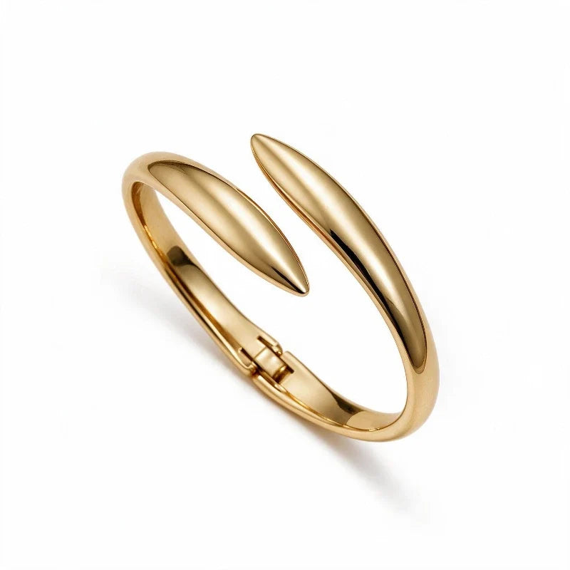 Bracelets for Women – Camilla Open Stretch Bracelet, gold finish, white background