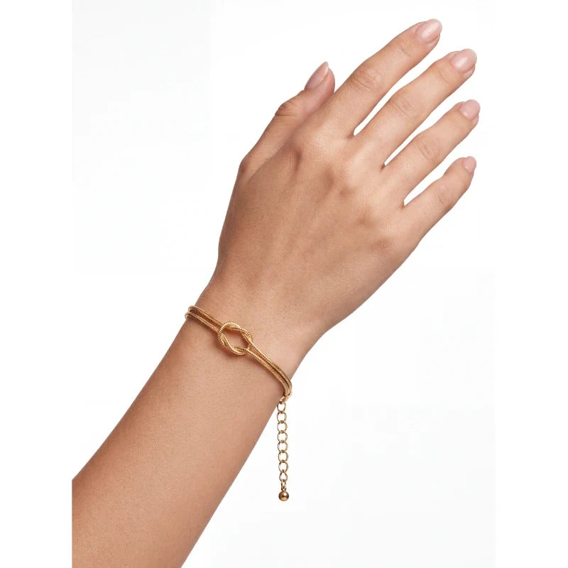 Bracelets for Women – Everknot Gold Knot Bracelet worn on wrist