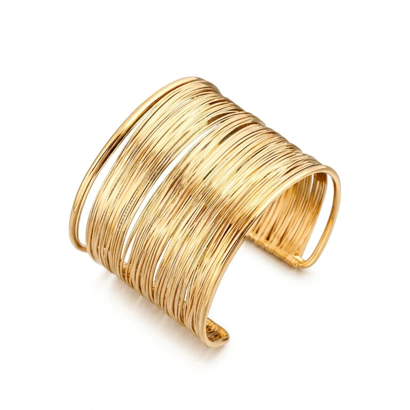 Bracelets for Women – Lunaria Golden Wire Cuff Bracelet, cover