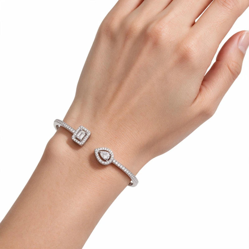 Bracelets for Women – Serenity Glow Crystal Bracelet worn on wrist, white background