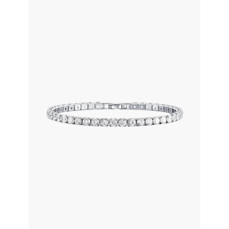 Bracelets for Women – Soera Tennis Bracelet in sterling silver with round cut cubic zirconia stones