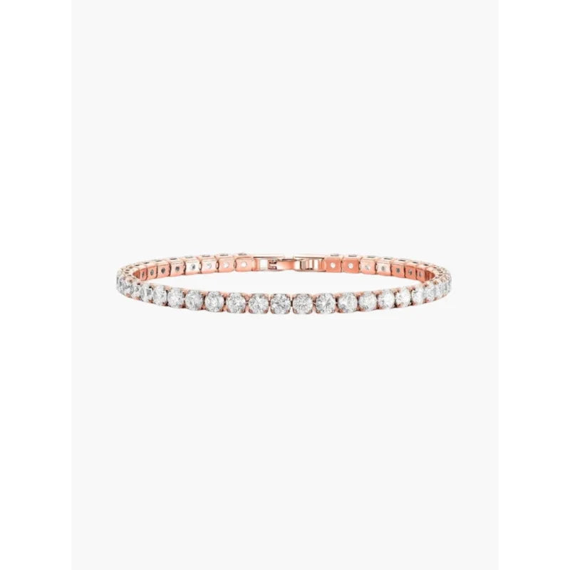 Bracelets for Women – Soera Tennis Bracelet in rose gold-plated stainless steel with cubic zirconia stones