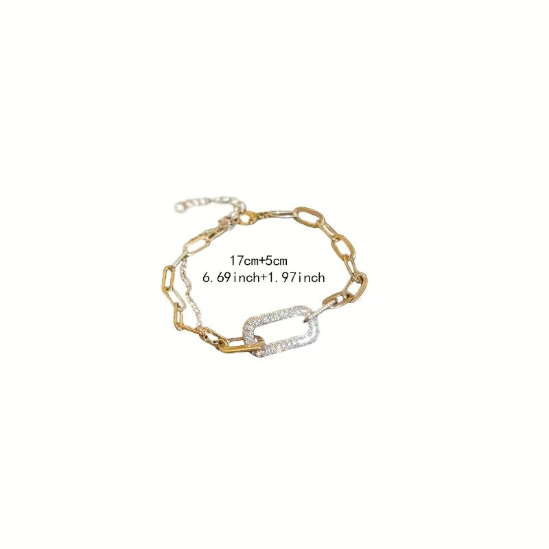 Bracelets for Women – Virella Geometric Gold Bracelet detail view