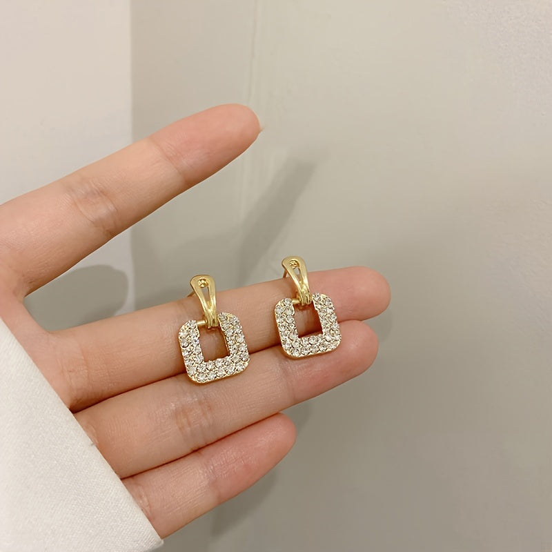 Fashionable New Individual Temperament All-Match Square Geometric Stud Earrings