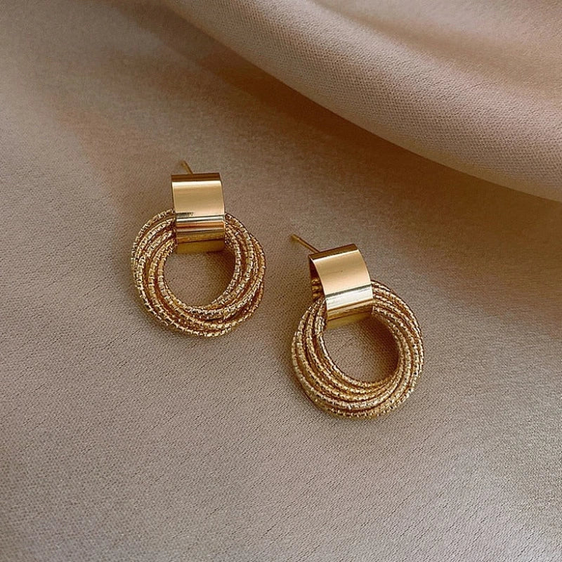 Earrings for Women – Odette Mini Drop Studs, styled angle detail shot
