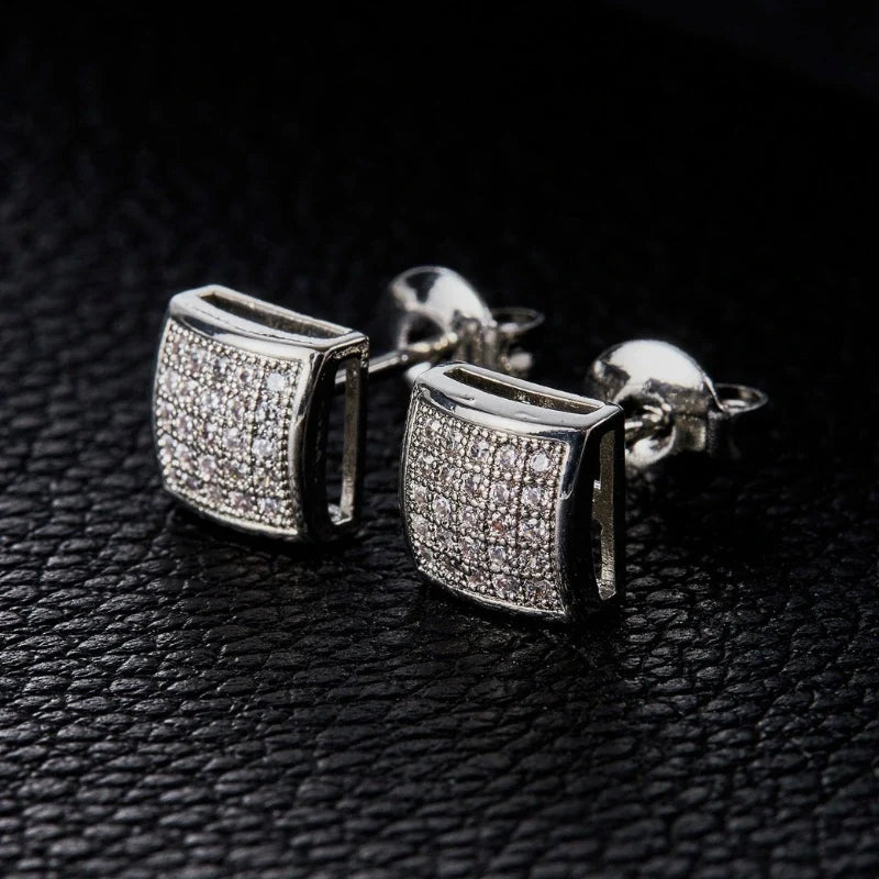 Stellar Crystal Earrings detail – Silver