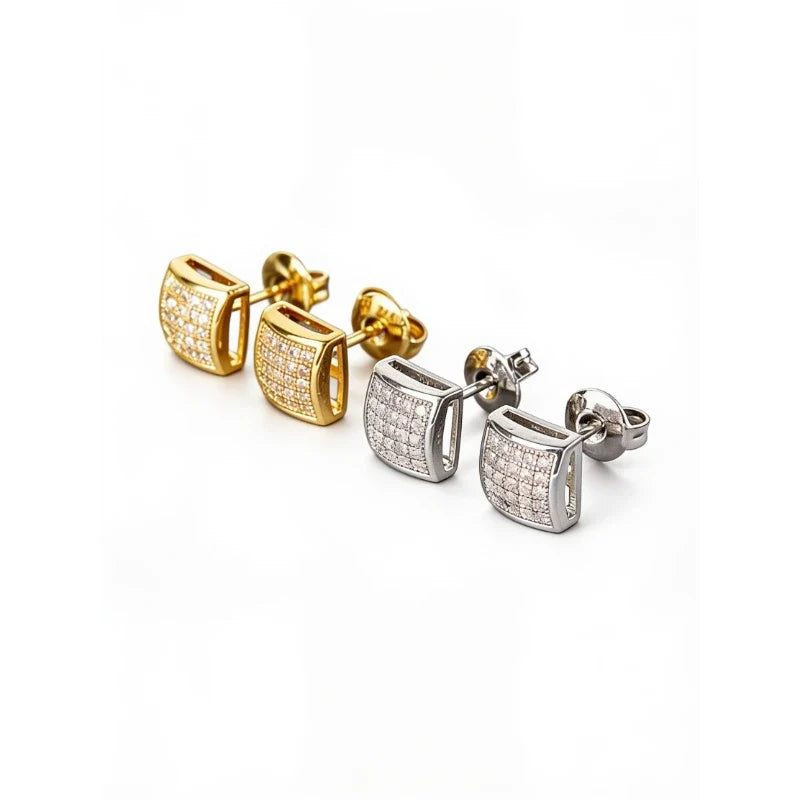 Stellar Crystal Earrings – Gold