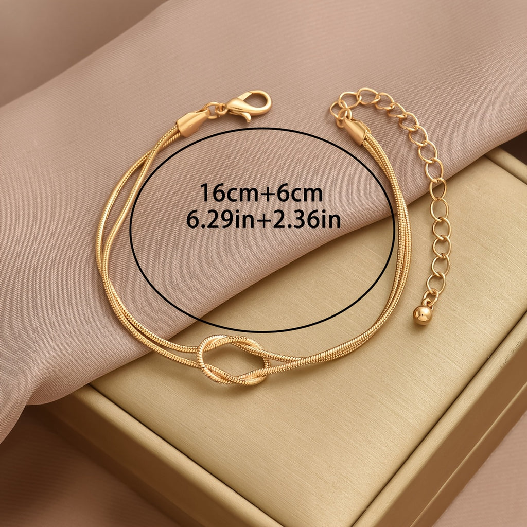 1 pulseira nova de osso de cobra com nó, perfeita para uso diário para mulheres, com um design em estilo de casal