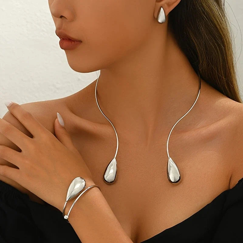 Liora droplet bracelet worn on wrist