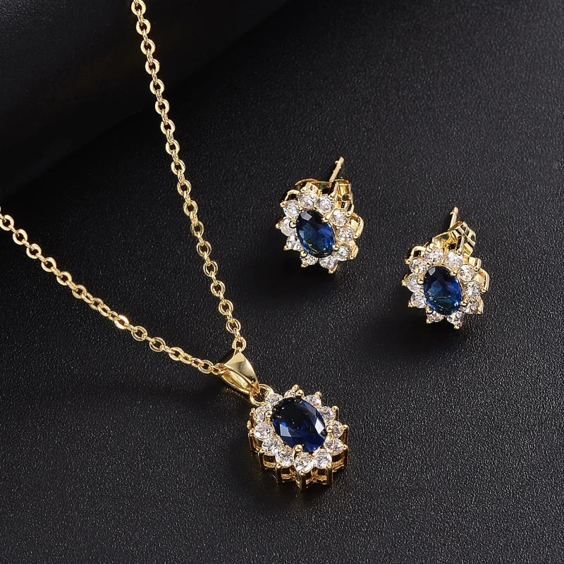 Serenity sapphire necklace pendant detail
