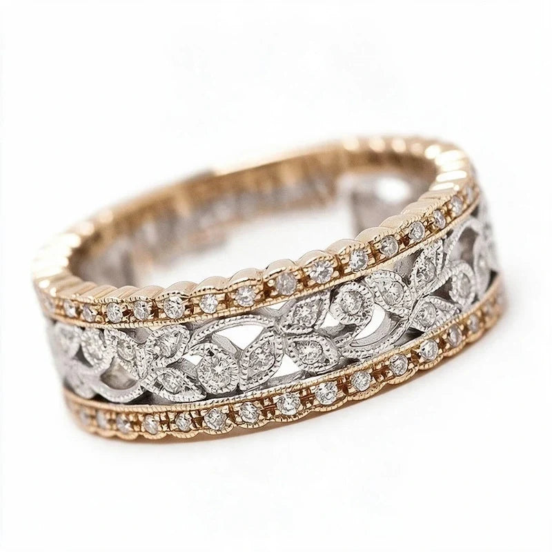 Women's Rings – Ivy Cascade Two-Tone Hollow Ring