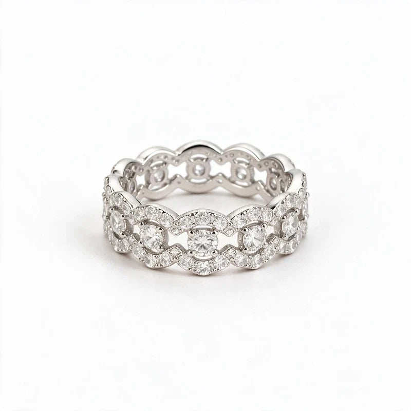 Women's Rings – Marlowe Lace Eternity Ring, white background